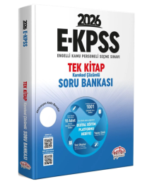 2026 EKPSS Tek Kitap Soru Bankası Editör Yayınevi