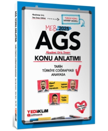 2025 MEB AGS Tarih Türkiye Coğrafyası ve Anayasa Konu Anlatımı Yediiklim Yayınları
