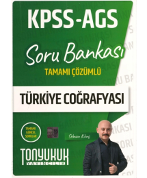 2026 KPSS AGS Türkiye Coğrafyası Tamamı Çözümlü Soru Bankası Tonyukuk Yayıncılık
