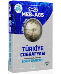 2025 MEB AGS Türkiye Coğrafyası Çözümlü Pusula Serisi Soru Bankası CBA Yayınları