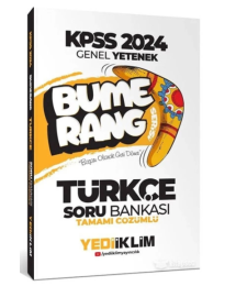 2024 KPSS Türkçe Bumerang Soru Bankası Çözümlü Yediiklim Yayınları