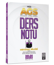 2025 MEB AGS Mevzuat Bilgisi Ders Notu Retro Kitap