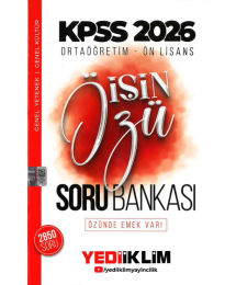 2026 Kpss Ortaöğretim-Önlisans İşin Özü Tek Kitap Soru Bankası Yediiklim Yayınları