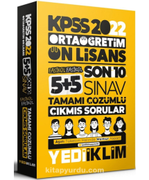 KPSS Ortaöğretim Lise Ön Lisans GYGK Son 10 Sınav Çıkmış Sorular Çözümlü