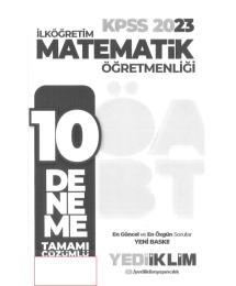 10 DENEME TAMAMI ÇÖZÜMLÜ