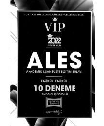 VİP ALES FASİKÜL FASİKÜL 10 DENEME ÇÖZÜMLÜ