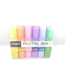 Penmax Fosforlu Işaretleme Kalemi Pastel Renkler 6'lı Set