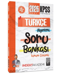 2026 KPSS Türkçe Algoritma Soru Bankası Çözümlü Berk Ekici İndeks Akademi Yayıncılık