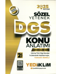 YEDİİKLİM DGS SÖZEL KONU ANLATIM 2025