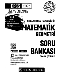 2022 KPSS LİSE VE ÖNLİSANS MATEMATİK GEOMETRİ SORU BANKASI