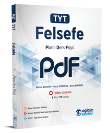TYT Felsefe Planlı Ders Föyü PDF Eğitim Vadisi Yayınları