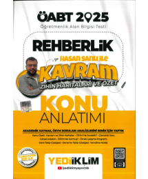 2025 ÖABT Rehberlik Hasan Sanlı ile Kavram Zihin Haritaları ve Özet Konu Anlatımı Yediiklim Yayınları