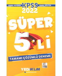 TAMAMI ÇÖZÜMLÜ SÜPER 5`Lİ DENEME TÜM DERSLER