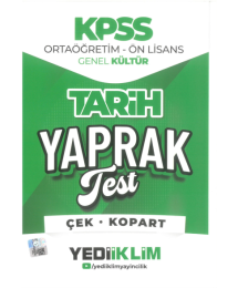 2026 KPSS Ortaöğretim-Önlisans Türkçe Çek Kopart Yaprak Test Yediiklim Yayınları