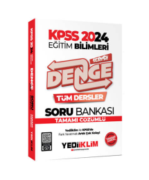 2024 KPSS Eğitim Bilimleri Denge Serisi Tamamı Çözümlü Tüm Dersler Soru Bankası