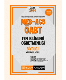 MEB AGS ÖABT Fen Bilimleri Öğretmenliği Konu Anlatımlı BİYOLOJİ Pegem Akademi