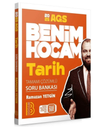 2025 MEB-AGS Tarih Soru Bankası Çözümlü Benim Hocam Yayınları