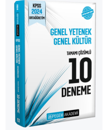 2024 KPSS GY GK Ortaöğretim Tamamı Çözümlü 10 Deneme