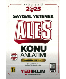 2025 ALES Modüler Set (SAYISAL YETENEK) Konu Anlatımı Yediiklim Yayınları