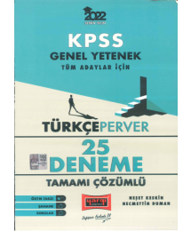 TÜRKÇE PERVER 25Lİ ÇÖZÜMLÜ DENEME
