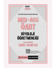 2026 ÖABT MEB-AGS Biyoloji Öğretmenliği Soru Bankası Çözümlü Pegem Akademi Yayınları