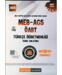 2025 MEB AGS ÖABT Türkçe Öğretmenliği Konu Anlatımlı Pegem Yayınları