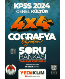 4X4'LÜK COĞRAFYA ÖĞRETEN SORU BANKASI TAMAMI ÇÖZÜMLÜ