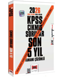 2026 KPSS Genel Kültür Genel Yetenek Tüm Dersler Tamamı Çözümlü Son 5 Yıl (2021-2025) Çıkmış Sorular Yargı Yayınları