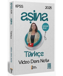 2025 KPSS Türkçe Aşina Video Ders Notu İsem Yayınları