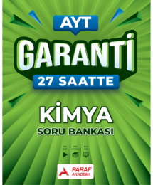 AYT Garanti 27 Saatte Kimya Soru Bankası Paraf Akademi