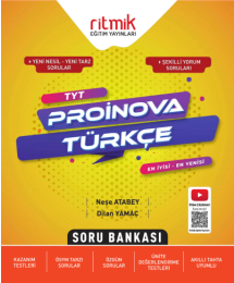 TYT Türkçe Proinova Soru Bankası Ritmik Eğitim Yayınları