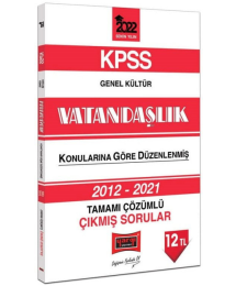 2022 KPSS Genel Kültür Vatandaşlık Tamamı Çözümlü Çıkmış Sorular 2012-2021