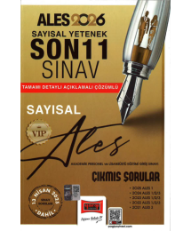 2026 ALES VIP Sayısal Yetenek Son 11 Sınav Çıkmış Sorular (13 Nisan 2025 Sınavı Dahil) Yargı Yayınları SAYISAL BÖLÜM