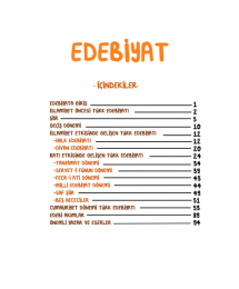 AYT Edebiyat Vip Notlar Vin Kampüs