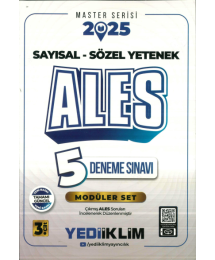 2025 ALES Sayısal-Sözel Yetenek 5 Deneme Sınavı Yediiklim Yayınları