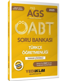 2025 MEB-AGS ÖABT Türkçe Öğretmenliği Tamamı Çözümlü Soru Bankası Yediiklim Yayınları