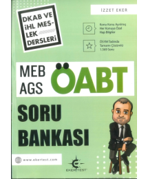 2025 ÖABT MEB-AGS Din Kültürü ve Ahlak Bilgisi Öğretmenliği Soru Bankası Çözümlü Eker Test Yayınları