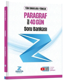 Türkçe Saati 40 Gün Ritüel Paragraf Soru Bankası Zeduva Yayınları