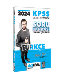 2024 KPSS Türkçe Tamamı Çözümlü Soru Bankası