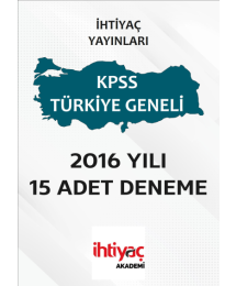 İHTİYAÇ AKADEMİ 15 ADET DENEME