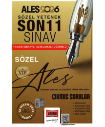 2026 ALES VIP Sayısal Yetenek Son 11 Sınav Çıkmış Sorular (13 Nisan 2025 Sınavı Dahil) Yargı Yayınları SÖZEL BÖLÜM