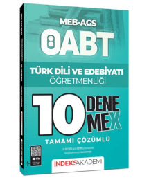 2025 ÖABT MEB-AGS Türk Dili ve Edebiyatı Öğretmenliği 10 DenemeX Çözümlü İndeks Akademi Yayıncılık