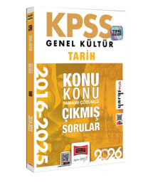 2026 KPSS Genel Kültür Tarih 2016-2026 Konu Konu Tamamı Çözümlü Çıkmış Sorular Yargı Yayınları