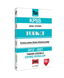 2022 KPSS Genel Yetenek Türkçe Tamamı Çözümlü Çıkmış Sorular 2012-2021