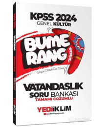 2024 KPSS Vatandaşlık Bumerang Soru Bankası Çözümlü Yediiklim Yayınları