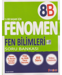 8. Sınıf Fenomen Fen Bilimleri B Soru Bankası Fenomen Okul Yayınları