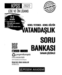2022 KPSS LİSE VE ÖNLİSANS VATANDAŞLIK SORU BANKASI