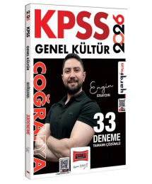 2026 KPSS Coğrafya 33 Deneme Çözümlü Engin Eraydın Yargı Yayınları
