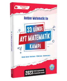 33 Günde AYT Matematik Kamp Kitabı Rehber Matematik