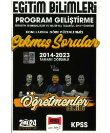 PROGRAM GELİŞTİRME 2014-2023 TAMAMI ÇÖZÜMLÜ ÇIKMIŞ SORULAR (ÖĞRETMENLER EKİBİ)